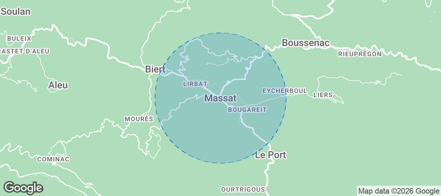 Massat Airbnb map