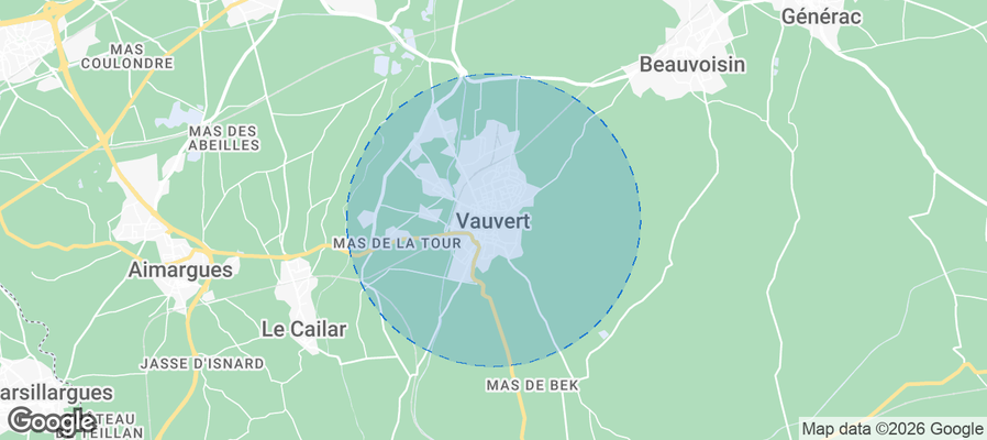 Vauvert Airbnb map