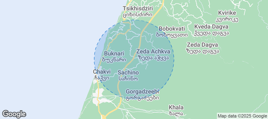Map of Airbnb listings in Stalinisubani