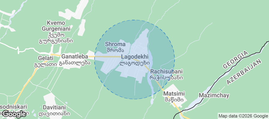 Lagodekhi Airbnb map