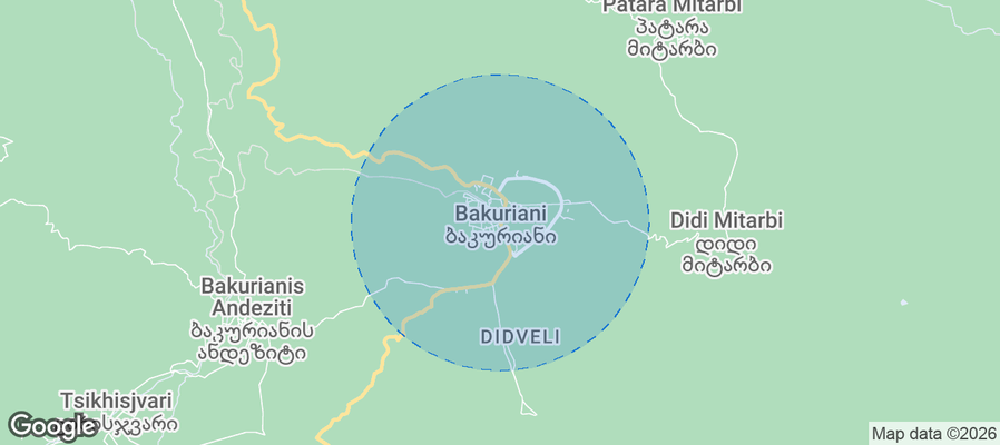 Bak'uriani Airbnb map