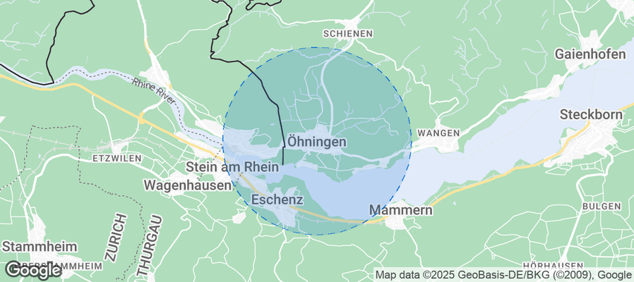 Map of Airbnb listings in Öhningen