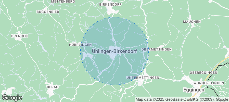 Map of Airbnb listings in Ühlingen-Birkendorf