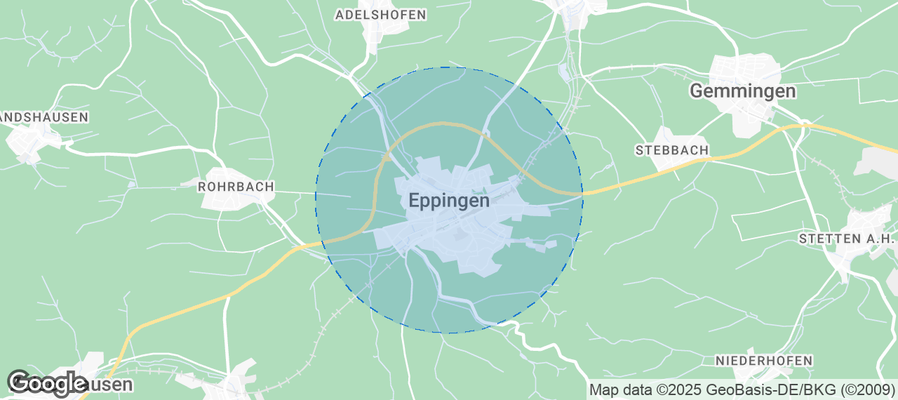 Map of Airbnb listings in Eppingen