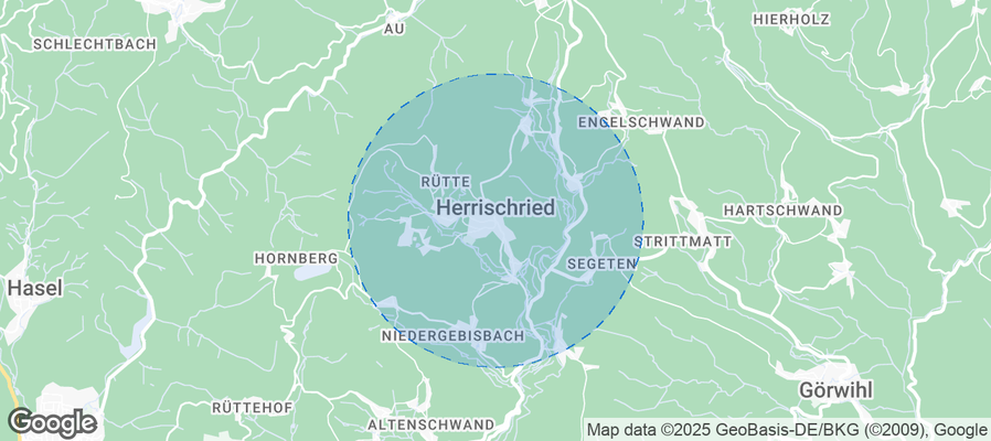 Map of Airbnb listings in Herrischried