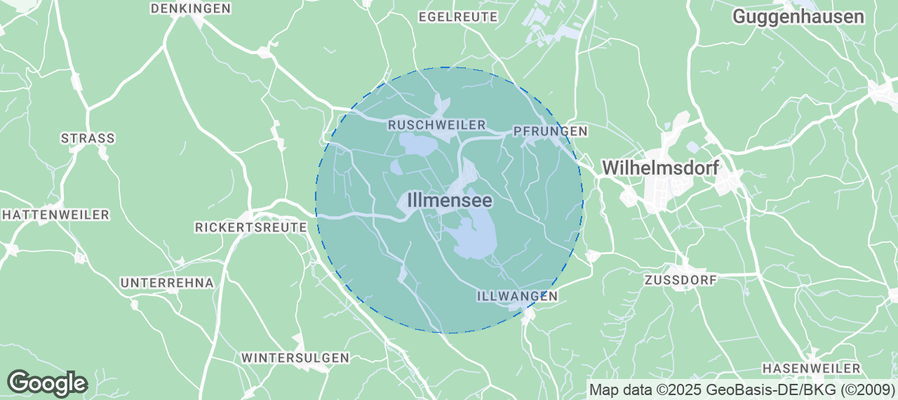 Map of Airbnb listings in Illmensee