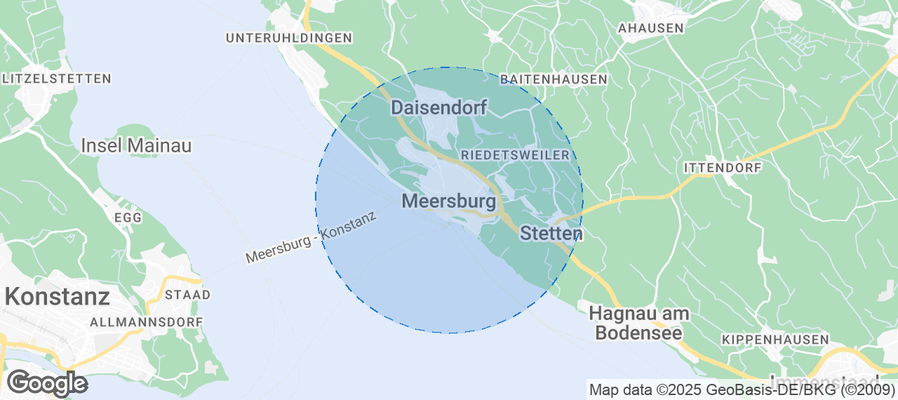Map of Airbnb listings in Meersburg