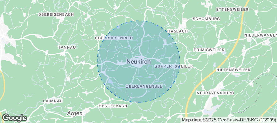 Map of Airbnb listings in Neukirch