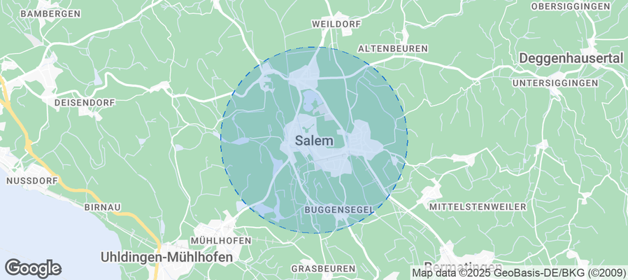 Map of Airbnb listings in Salem