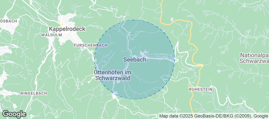 Map of Airbnb listings in Seebach