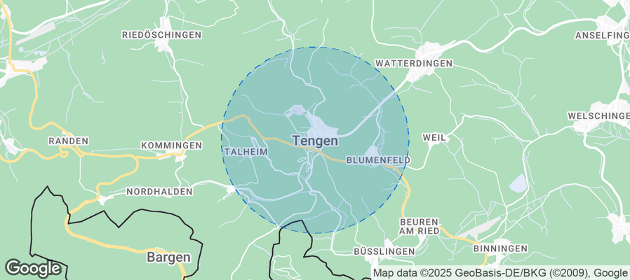 Map of Airbnb listings in Tengen