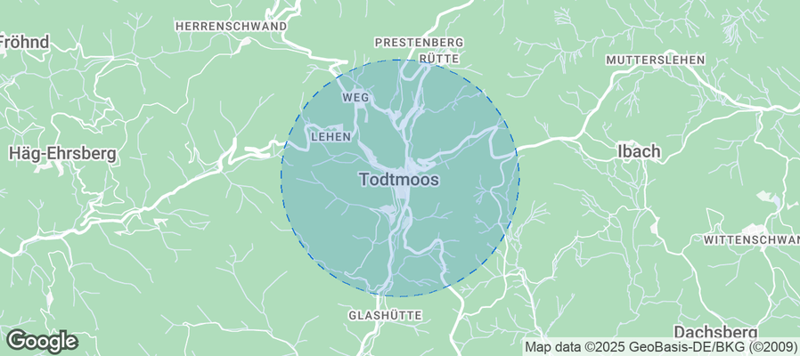Map of Airbnb listings in Todtmoos