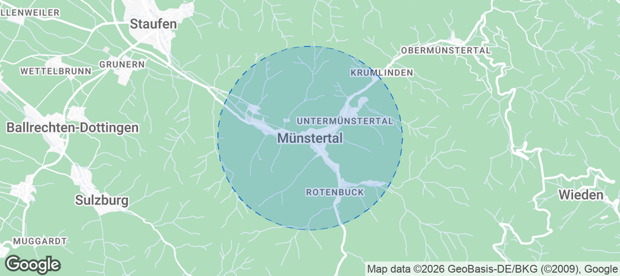 Münstertal Airbnb map