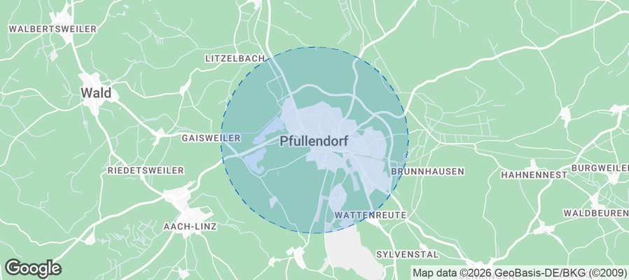 Pfullendorf Airbnb map