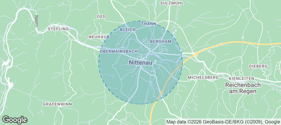 Nittenau Airbnb map
