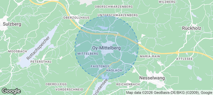 Oy-Mittelberg Airbnb map