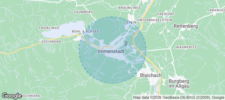Immenstadt Airbnb map