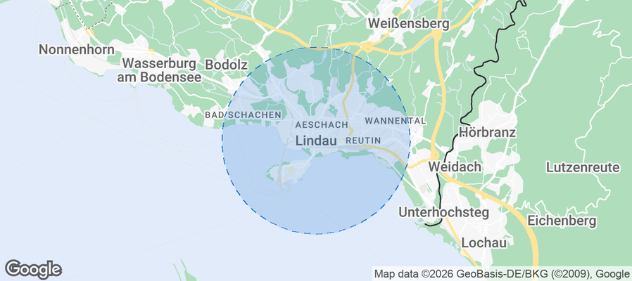 Lindau Airbnb map