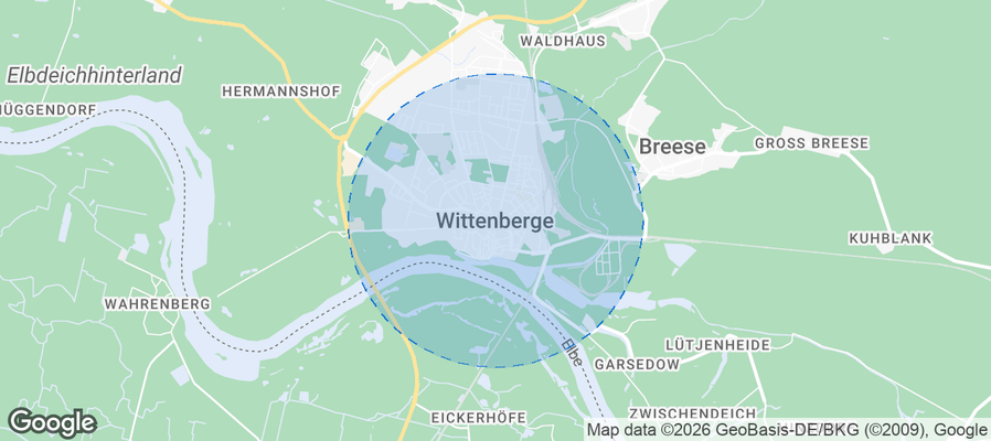 Wittenberge Airbnb map