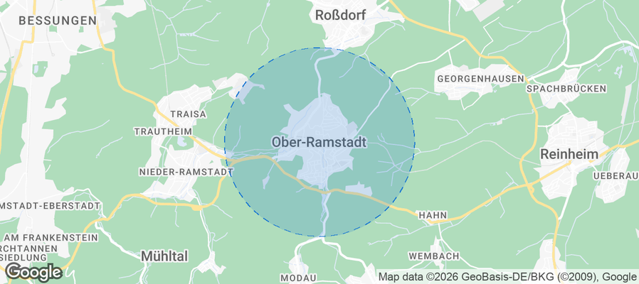Ober-Ramstadt Airbnb map