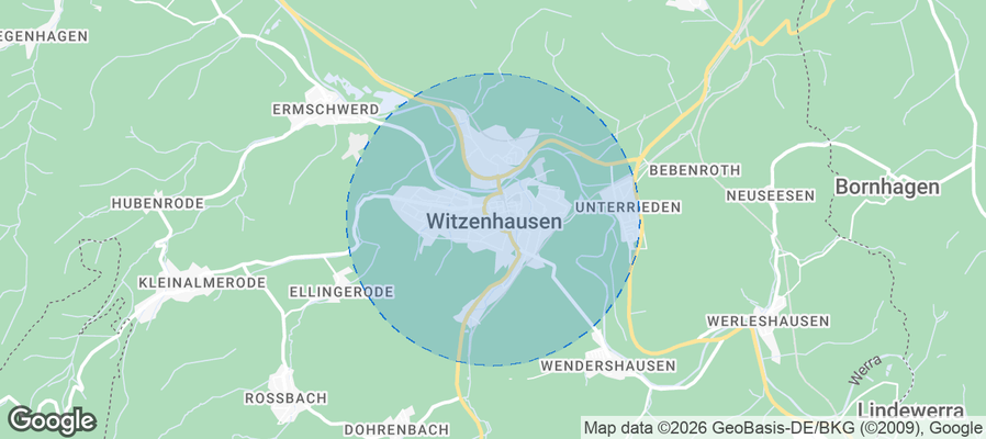 Witzenhausen Airbnb map
