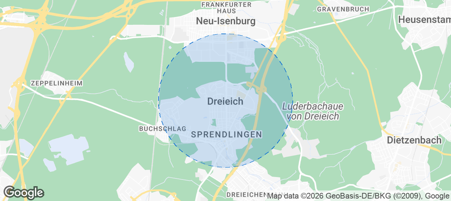 Dreieich Airbnb map