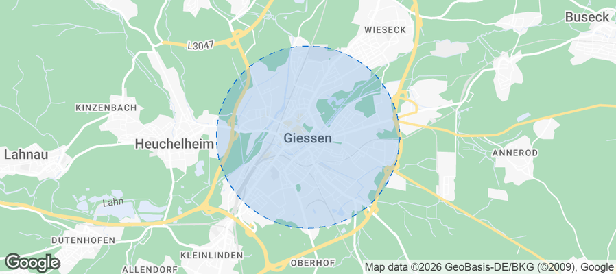 Giessen Airbnb map