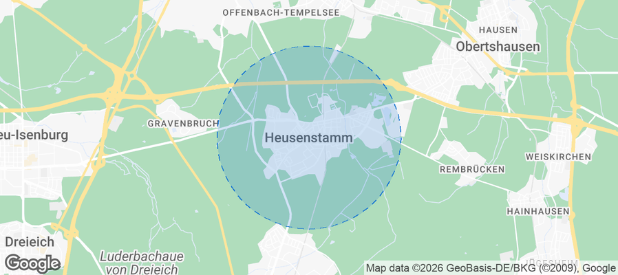 Heusenstamm Airbnb map