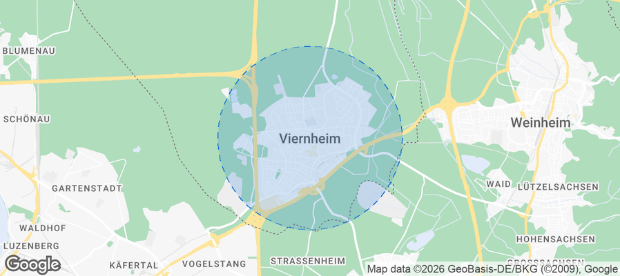 Viernheim Airbnb map