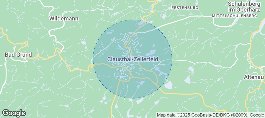 Map of Airbnb listings in Clausthal-Zellerfeld