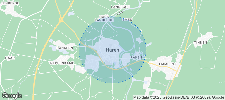 Map of Airbnb listings in Haren (Ems)