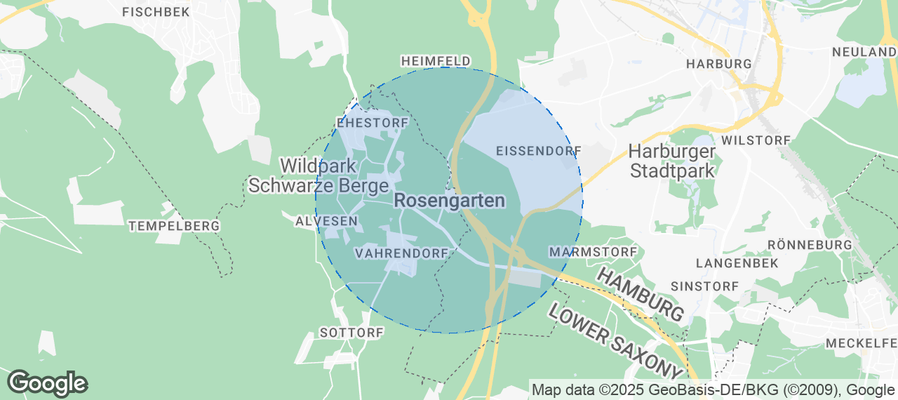 Map of Airbnb listings in Rosengarten