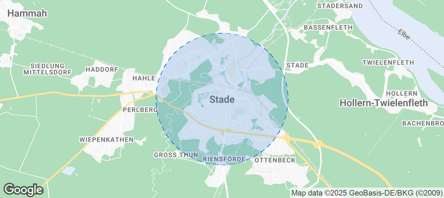Map of Airbnb listings in Stade