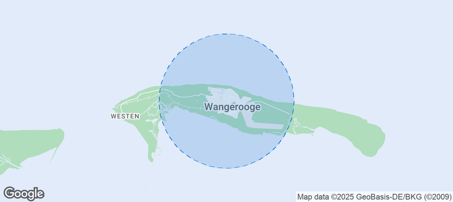 Map of Airbnb listings in Wangerooge