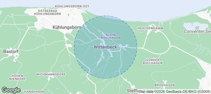 Wittenbeck Airbnb map