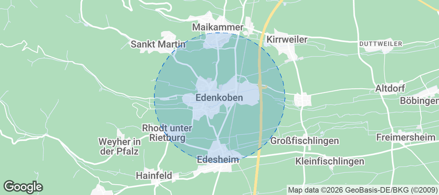 Edenkoben Airbnb map