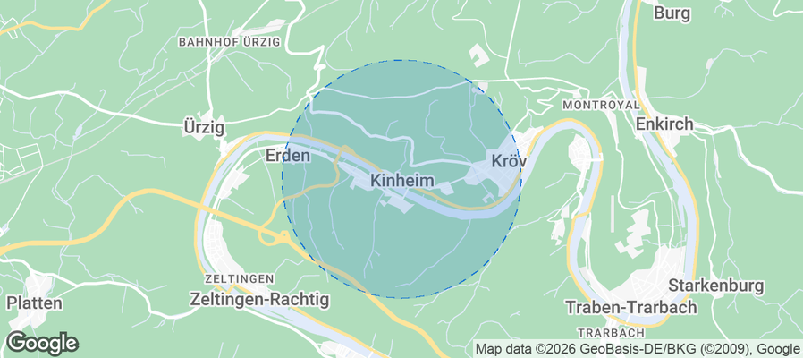 Kinheim Airbnb map