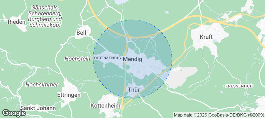 Mendig Airbnb map
