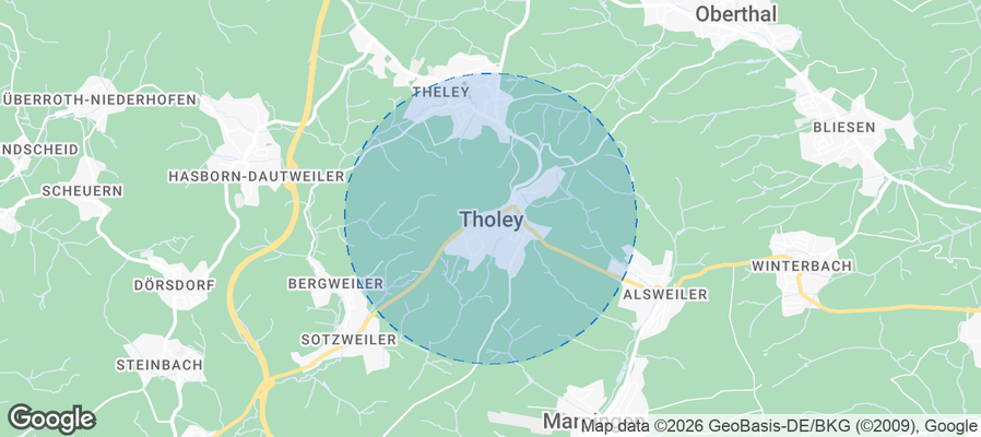 Tholey Airbnb map