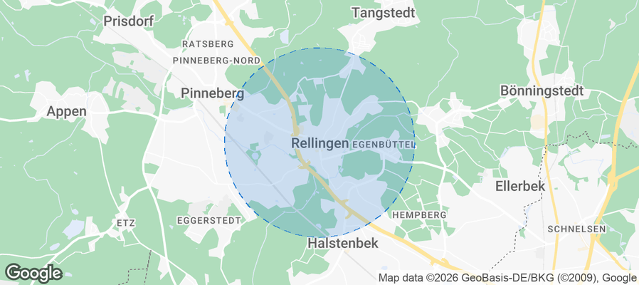 Rellingen Airbnb map