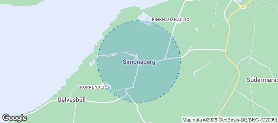 Simonsberg Airbnb map