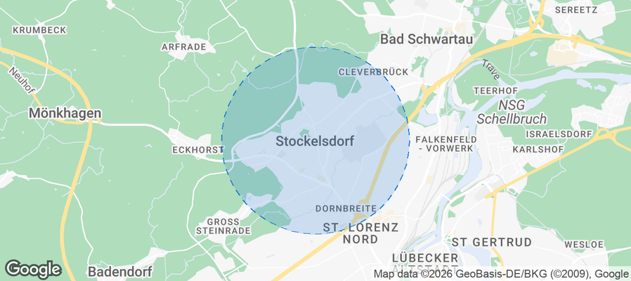 Stockelsdorf Airbnb map
