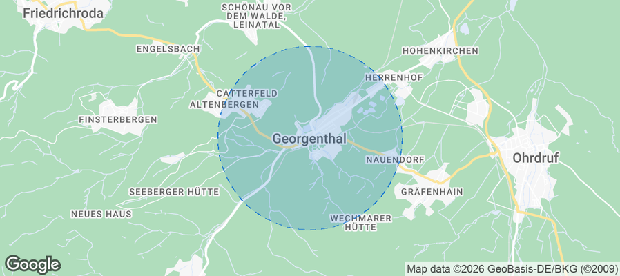 Georgenthal Airbnb map