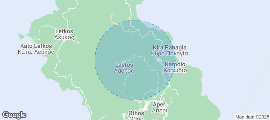 Map of Airbnb listings in Karpathos