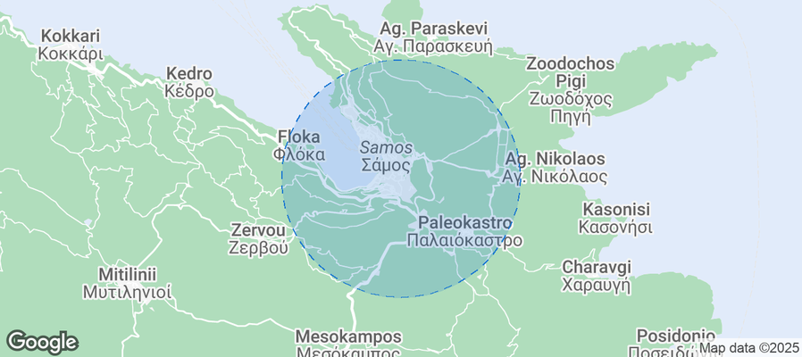 Map of Airbnb listings in Municipal Unit of Vathy