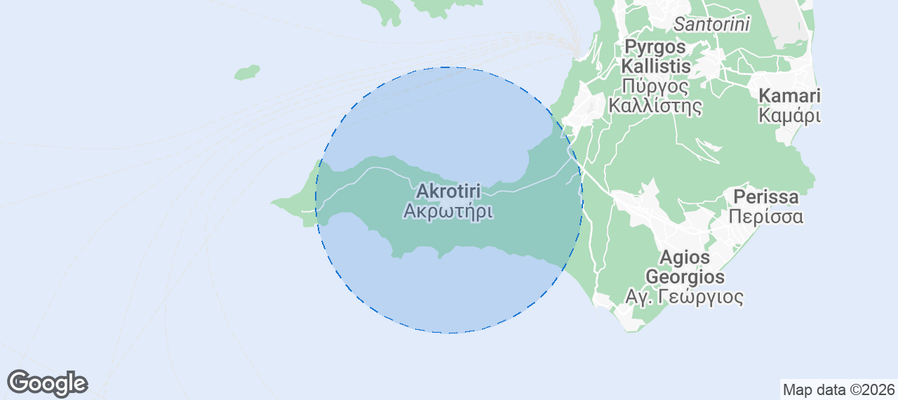 Akrotiri Airbnb map