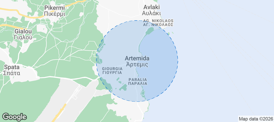 Artemis Airbnb map