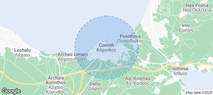 Corinth Airbnb map