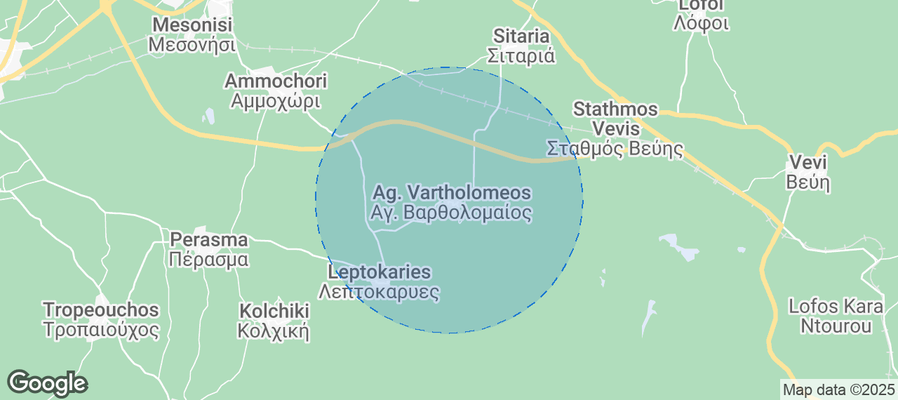 Map of Airbnb listings in Florina