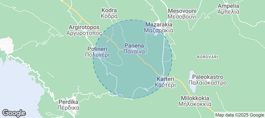 Map of Airbnb listings in Igoumenitsa Municipality